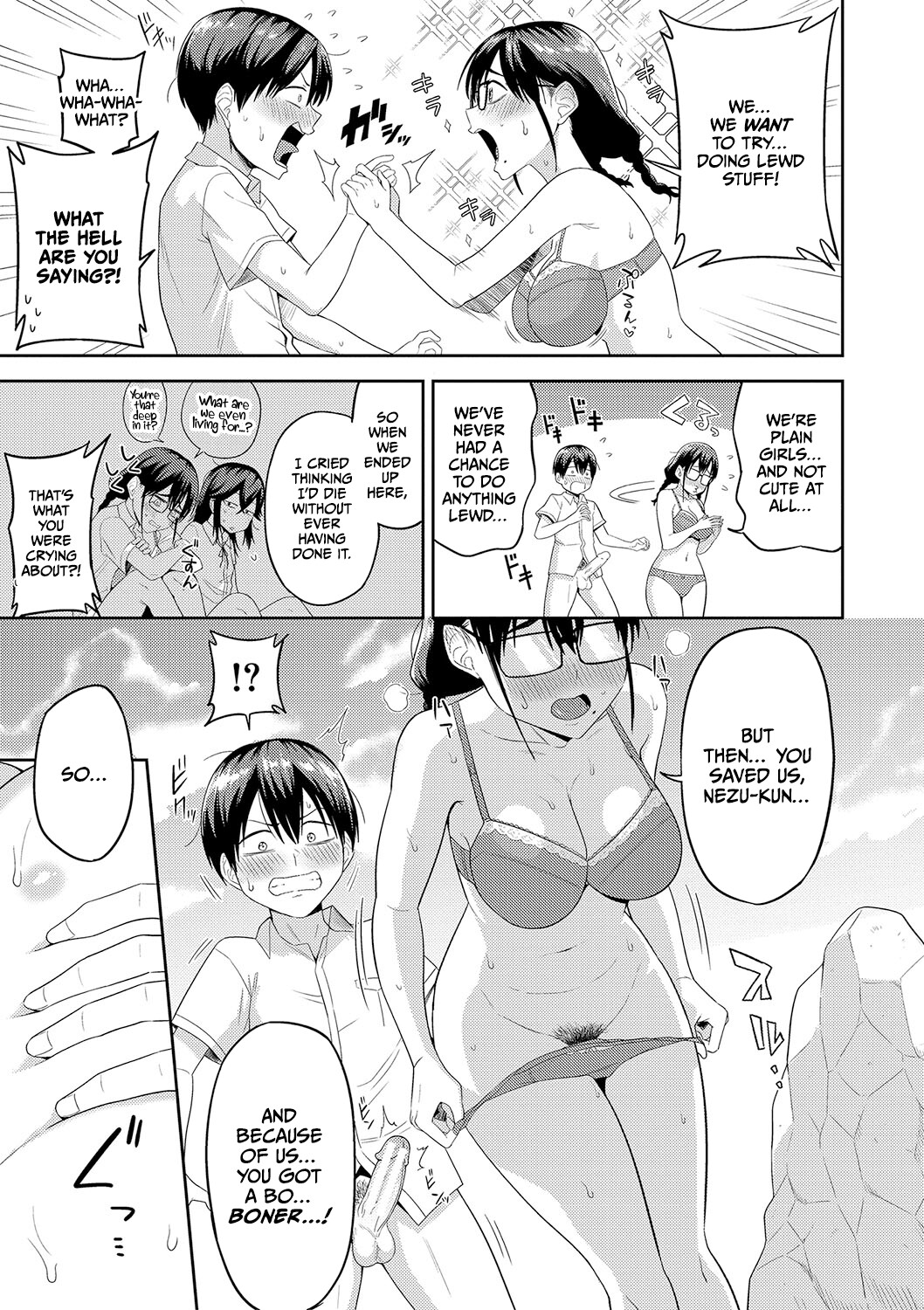 Hentai Manga Comic-Harem life on a deserted island with dirty girls who are curious about sex-Read-19